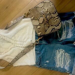 Distressed Jean shorts by J Brand